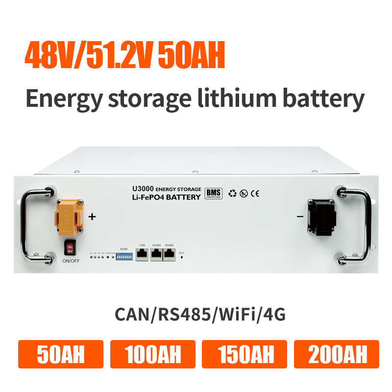 2.4kwh بطارية تخزين الطاقة ليثيوم فوسفات الحديد 50Ah 48V